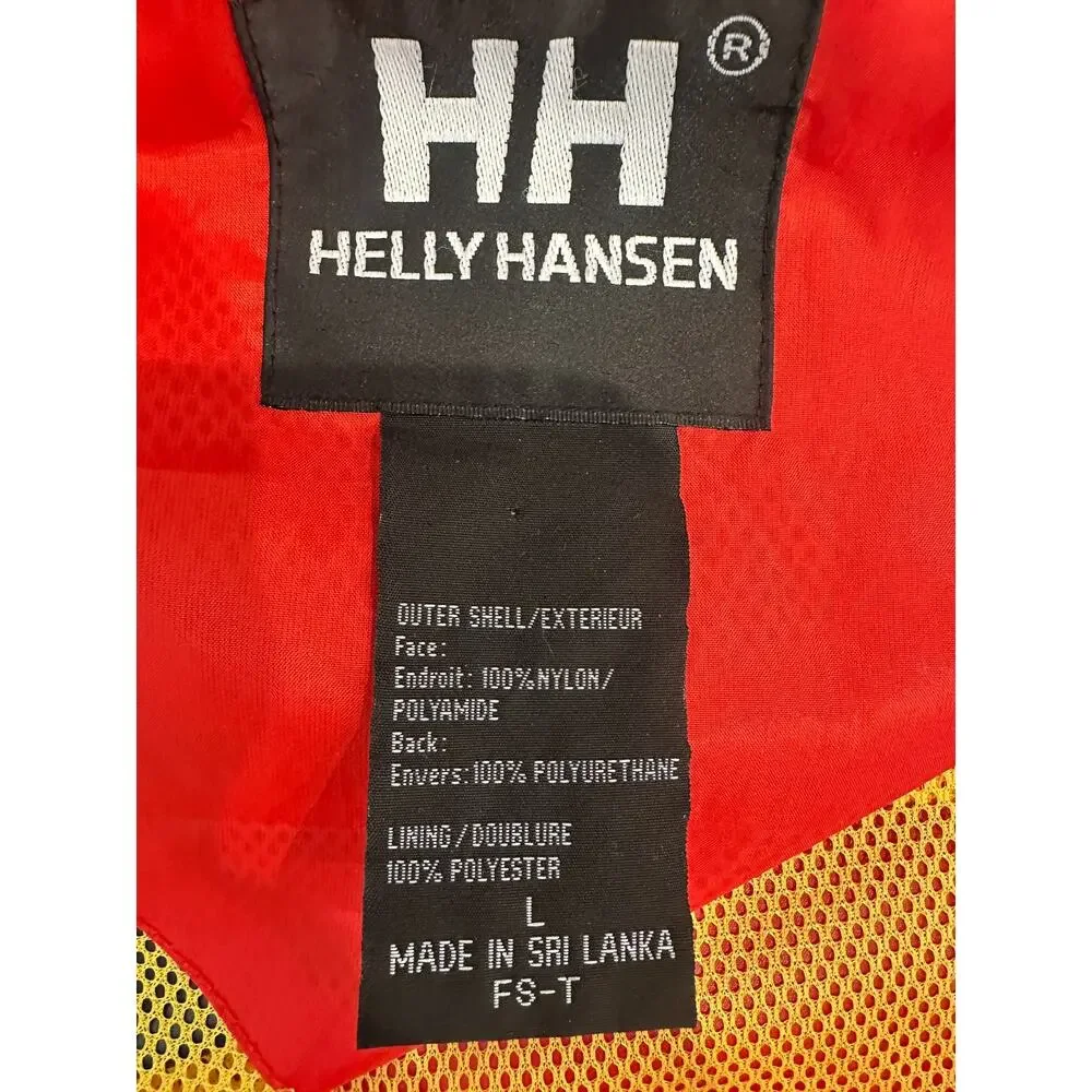 Helly Hansen Packable Shell Jacket Mens L Colorblock Gorpcore Retro Outdoor